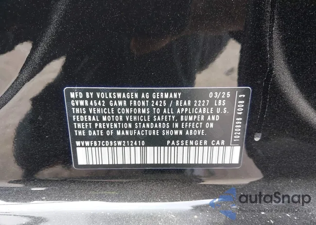 WVWFB7CD9SW212410: 44083858