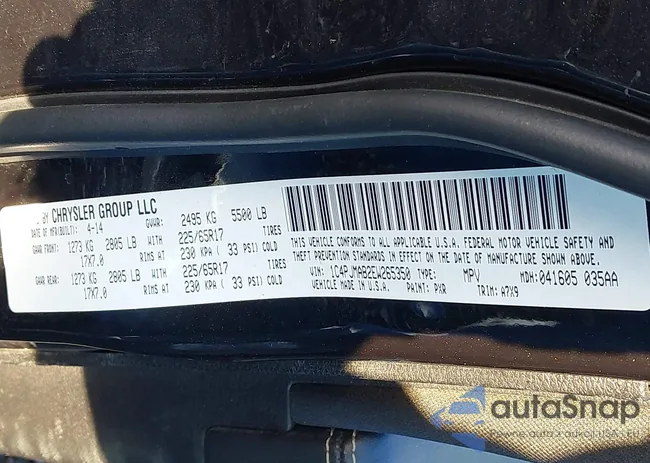 1C4PJMAB2EW265350: 44083246