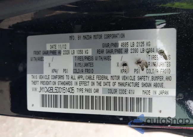 JM1CW2BL5D0151405: 44083278