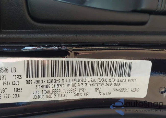 1C4RJFBG0LC299946: 44083329