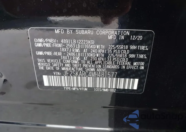 JF2SKARC4MH481577: 44083515