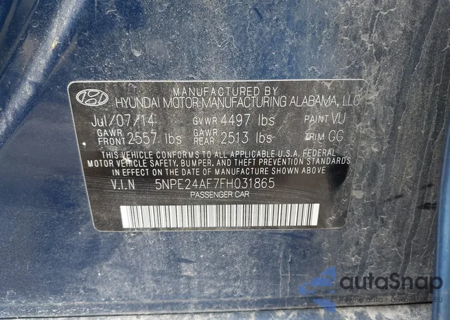 5NPE24AF7FH031865: 44084590