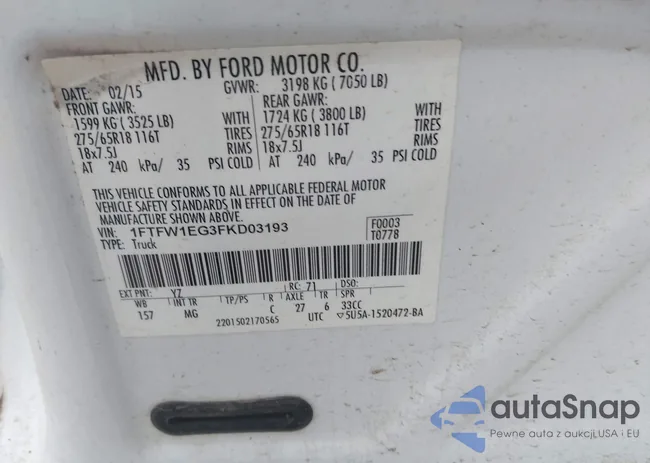 1FTFW1EG3FKD03193: 44084639