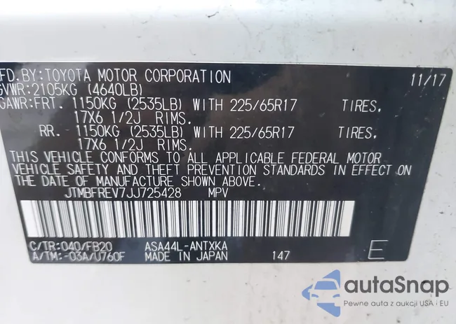 JTMBFREV7JJ725428: 44084698