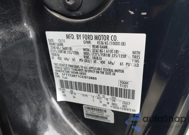 1FT7X2BT1CEB12889: 44084767