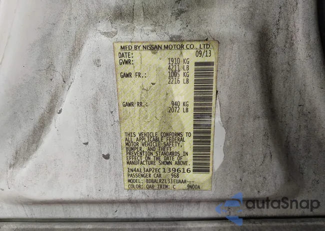 1N4AL3AP2EC139616: 44084794