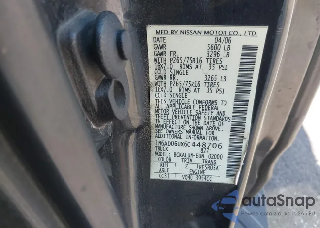 1N6AD06UX6C448706: 44084895