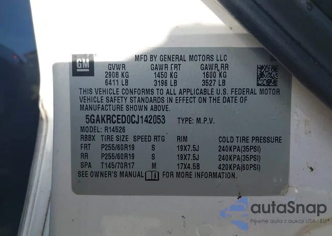 5GAKRCED0CJ142053: 44084922