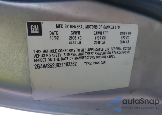 2G4WS52J931183362: 44084953