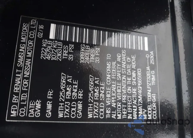 KNMAT2MV4GP665983: 44085028