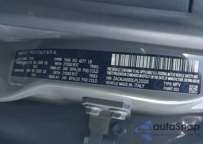 ZACNJABB0LPL33320: 44085093