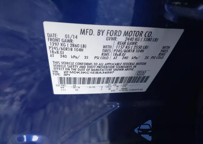 2FMDK3KC1EBA34597: 44084294