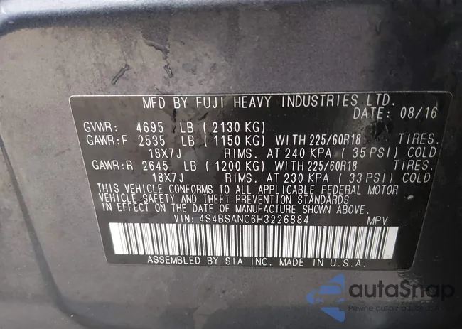 4S4BSANC6H3226884: 44084324