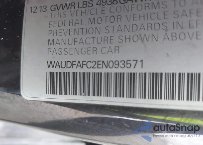 WAUDFAFC2EN093571: 44084373