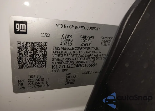 KL77LGE24RC165695: 44084513