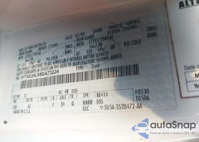 1FTNE24L68DA73224: 44085551