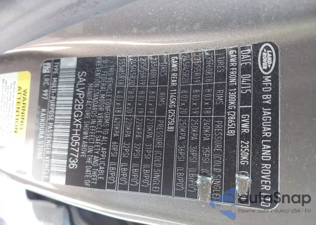 SALVP2BGXFH057736: 44085553