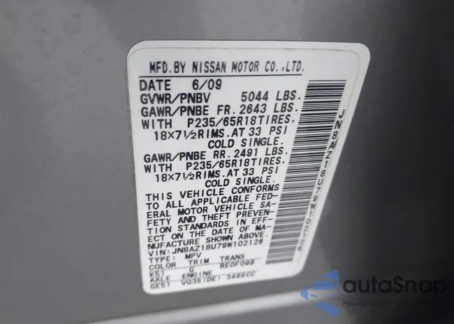 JN8AZ18U79W102126: 44085581