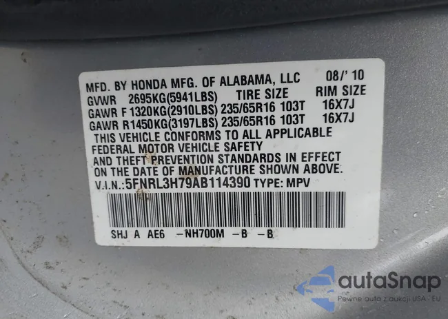 5FNRL3H79AB114390: 44085635