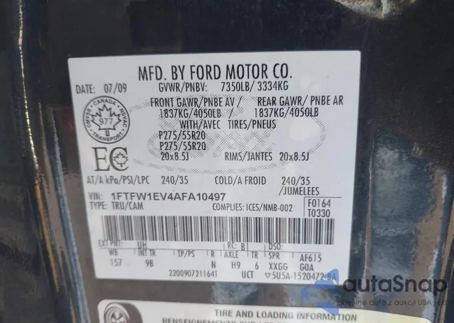 1FTFW1EV4AFA10497: 44085684