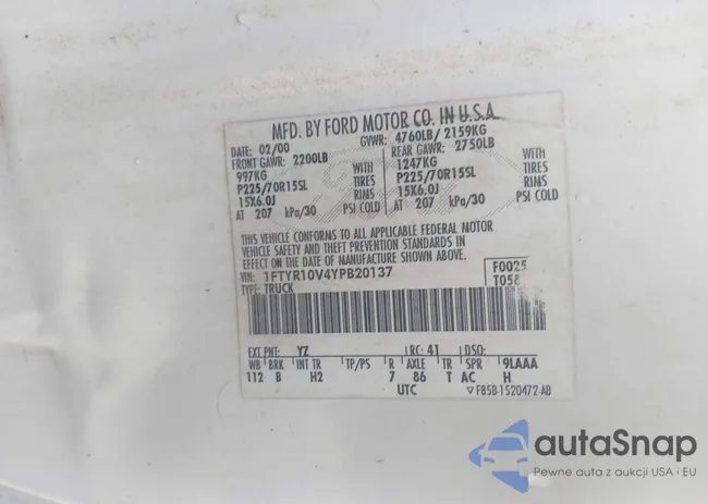 1FTYR10V4YPB20137: 44085704