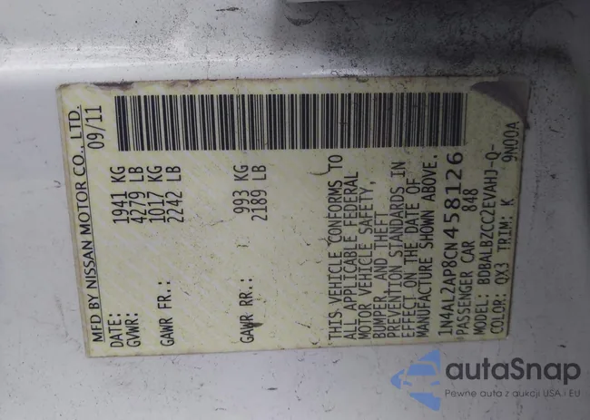 1N4AL2AP8CN458126: 44085722