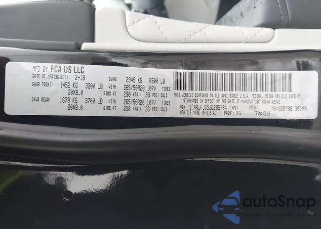 1C4RJFJG5JC285734: 44085801