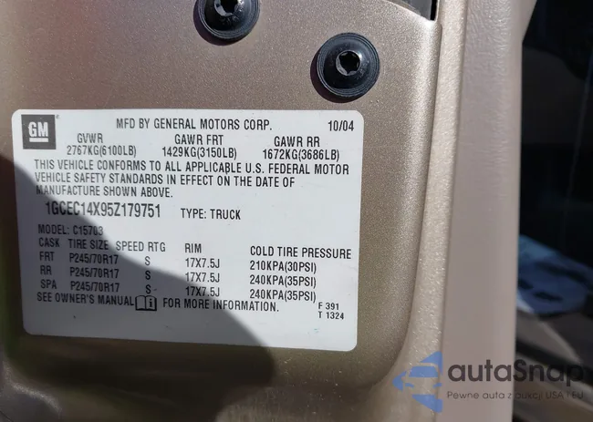 1GCEC14X95Z179751: 44085829