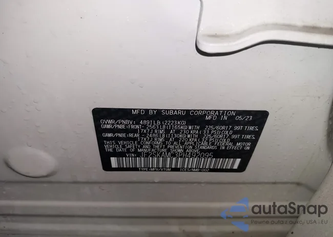 JF2SKAMC3PH492095: 44085877