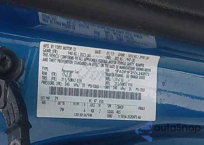 1FADP3F21DL242572: 44085916