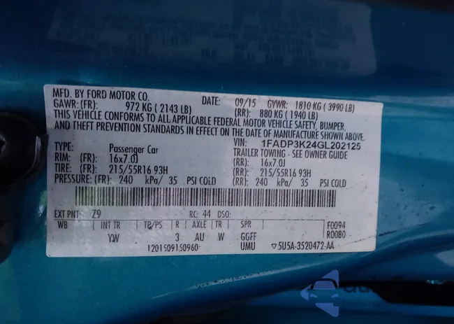 1FADP3K24GL202125: 44086030