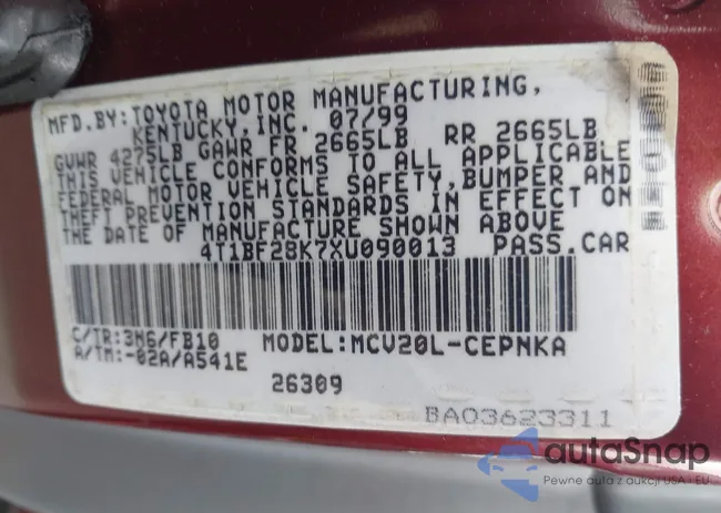 4T1BF28K7XU090013: 44086061