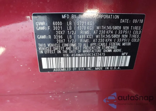 4S4WMARD8K3422475: 44086065