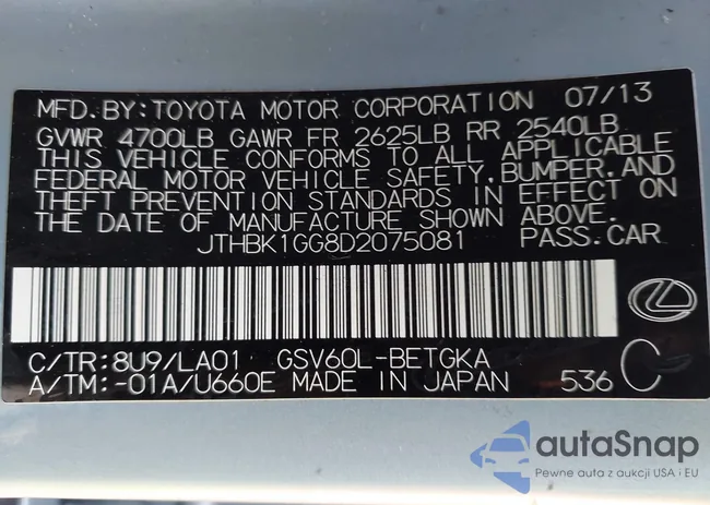 JTHBK1GG8D2075081: 44086091