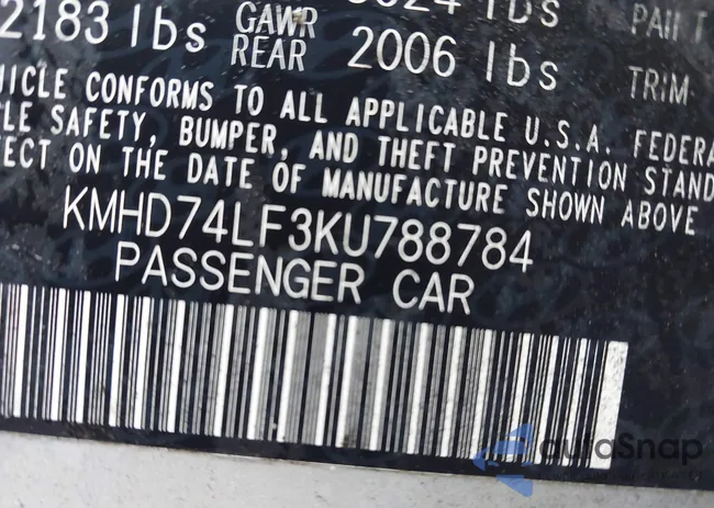 KMHD74LF3KU788784: 44085257