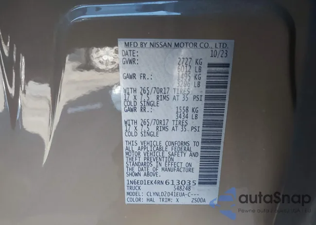 1N6ED1EK4RN613035: 44085295