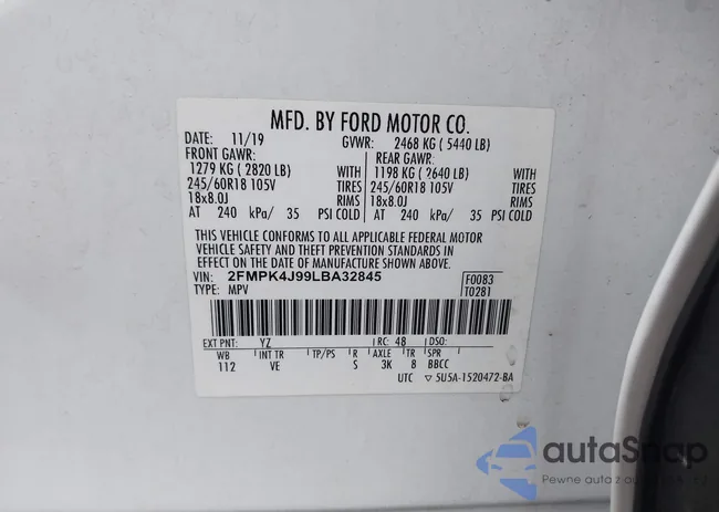 2FMPK4J99LBA32845: 44085343