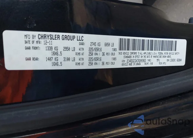 2C4RDGCGXCR205963: 44085351