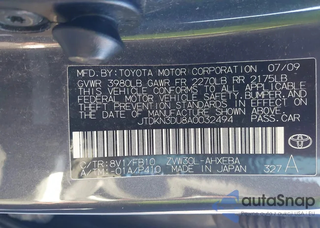 JTDKN3DU8A0032494: 44085372