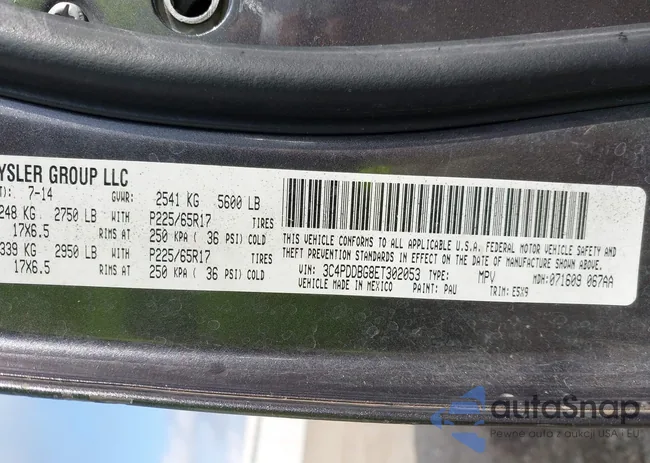 3C4PDDBG8ET302053: 44086629