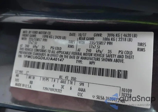 1FMCU0GD8JUA40147: 44086634