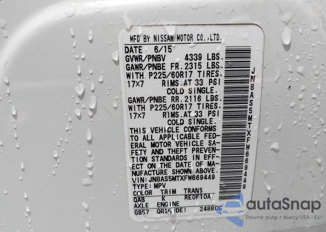 JN8AS5MTXFW669449: 44086644