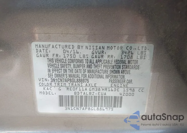 3N1CN7AP8GL886975: 44086728