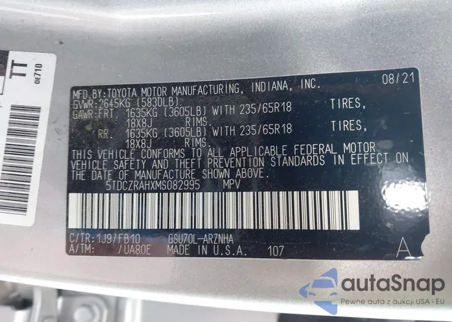 5TDCZRAHXMS082995: 44086761