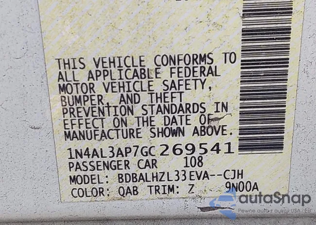 1N4AL3AP7GC269541: 44086823