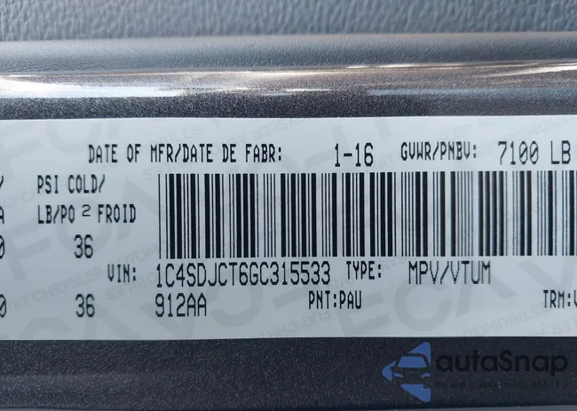 1C4SDJCT6GC315533: 44086853