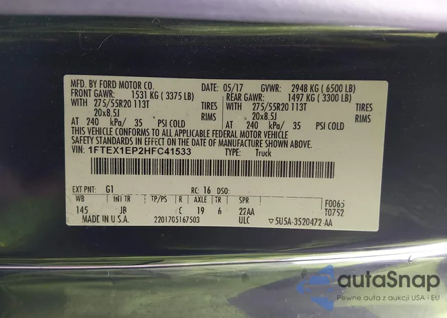 1FTEX1EP2HFC41533: 44086979