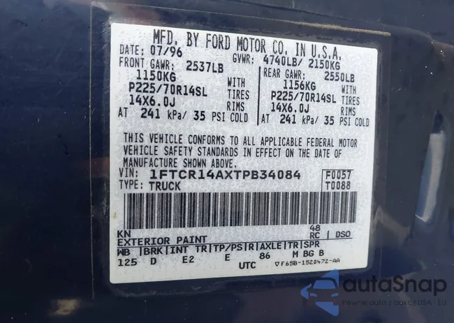 1FTCR14AXTPB34084: 44086997