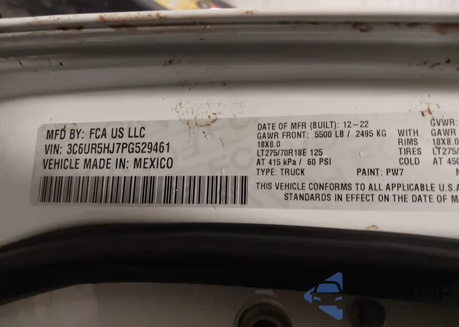 3C6UR5HJ7PG529461: 44087057