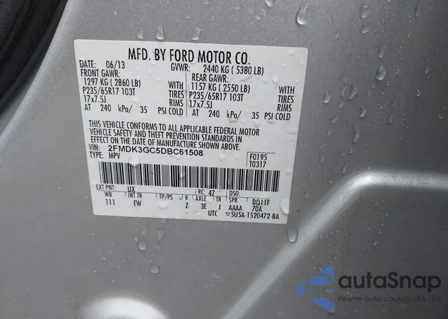 2FMDK3GC5DBC61508: 44087073